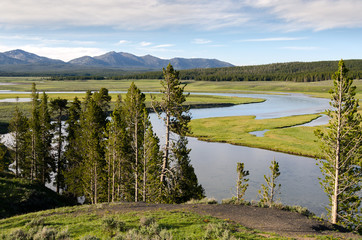 River in Yellowstone National Park in Wyoming