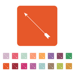 The arrow icon. Arrow symbol. Flat