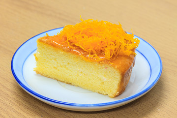 slice of Victoria sponge cake