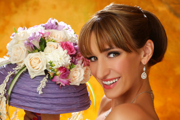 Naklejka premium Bride looking at camera