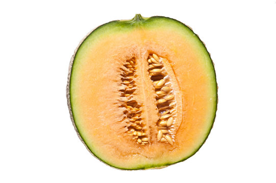 japanese melon isolate on white background