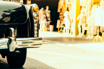 Vintage light lamp car