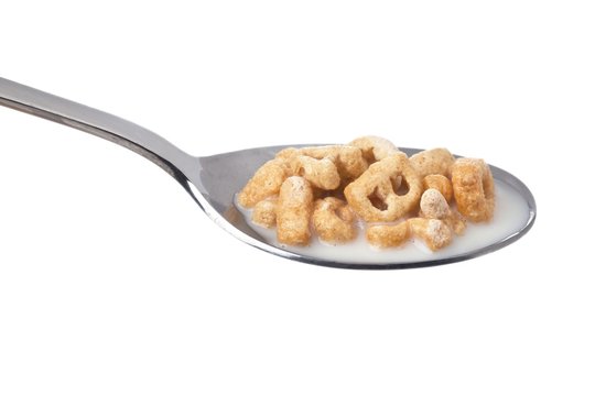 Spoon Of Cereal And Milk