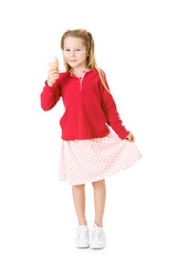 Girl: Little Girl With Ice Cream Cone