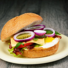 Homemade tasty sandwich