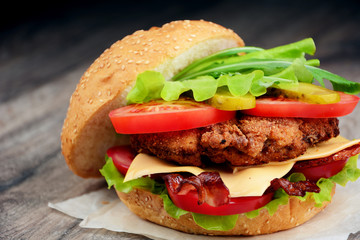 Homemade tasty sandwich