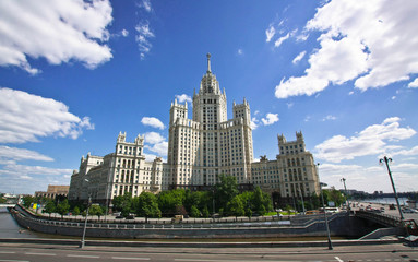 Fototapeta premium Stalin skyscraper in Moscow