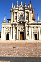 busto arsizio  in  the old      closed sidewalk italy  lombardy