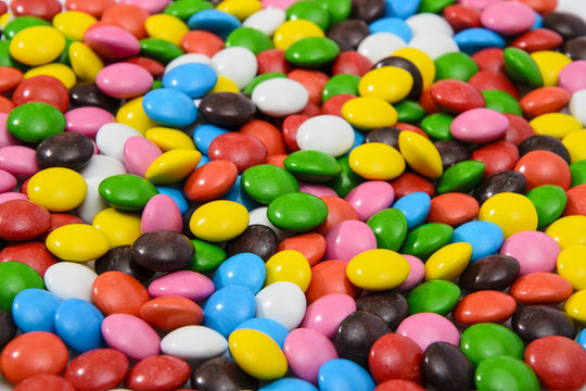 Colorful Background Sweet Tasty Bonbons Candy