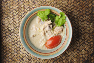 Chicken in coconut soup