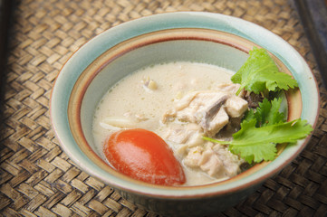 Chicken in coconut soup
