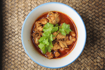Chicken in red curry