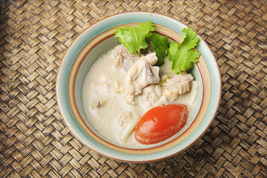 Chicken in coconut soup