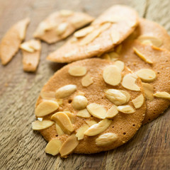 cracker closeup on wood table