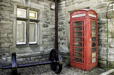 Fototapeta premium English old telephone