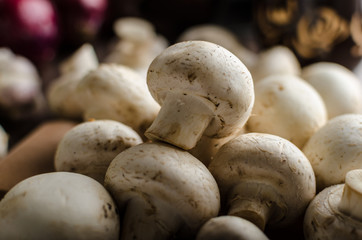 Mushrooms raw home-grown