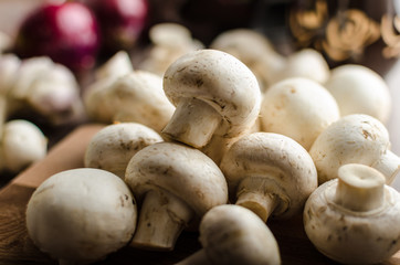 Mushrooms raw home-grown