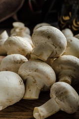 Mushrooms raw home-grown