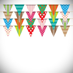 Bunting Flags, Vector Illustration