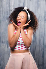 Fototapeta premium Funky afro lady