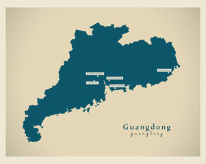 Modern Map - Guangdong CN