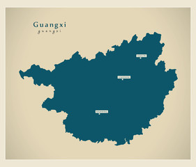 Modern Map - Guangxi CN