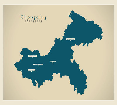 Modern Map - Chongqing CN