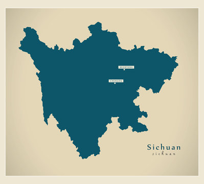 Modern Map - Sichuan CN