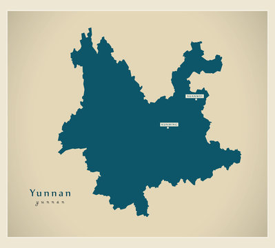 Modern Map - Yunnan CN