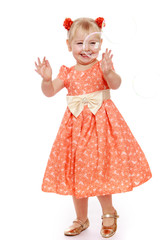 Cheerful little girl