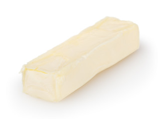 Butter isolated on white background with clipping path