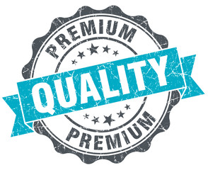 premium quality vintage turquoise seal isolated on white