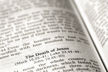 death of jesus bible text