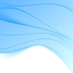 Blue abstract swoosh curve background