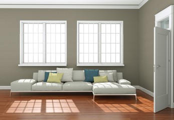 modernes Sofa in Apartment