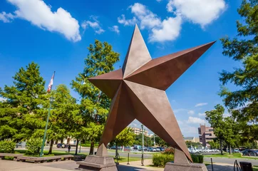 Poster Im Rahmen Texas Star vor dem Bob Bullock Texas State History Museum © f11photo