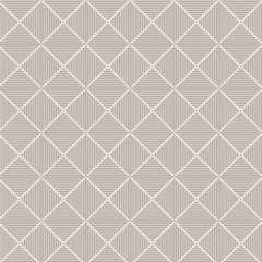 Naklejka premium Seamless vector pattern with striped squares