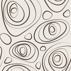 Seamless vector abstract pattern of curled circles