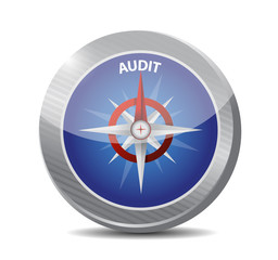 audit compass concept illustration