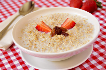 bowl with porridge