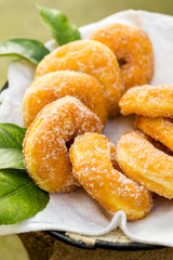 Parafrittus, fried donuts, Sardinian Dessert