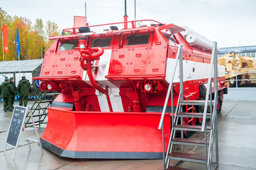 Special fire fighting vehicle SPM on exhibition