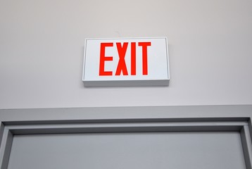 Exit sign