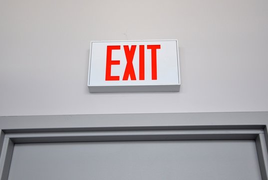 Exit sign