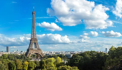 Rolgordijnen Eiffeltoren in Parijs, Frankrijk © Sergii Figurnyi