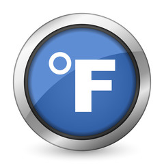 fahrenheit icon temperature unit sign
