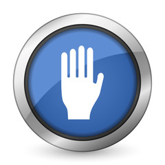 Obraz premium stop icon hand sign