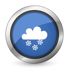 snowing icon waether forecast sign
