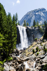 Vernal Falls in Summer, Yosemite National Park, Kalifornien, USA