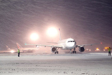 Moscow, Russia, 2015: plane parked at the airport